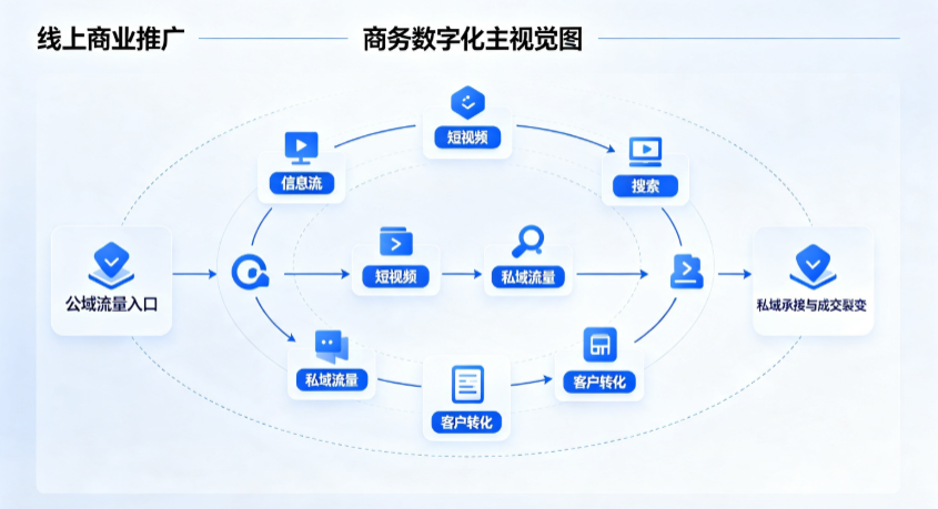 海港区线上商业推广怎么做？全域流量闭环搭建与低成本转化实战指南